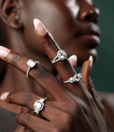lab created diamond engagement rings,